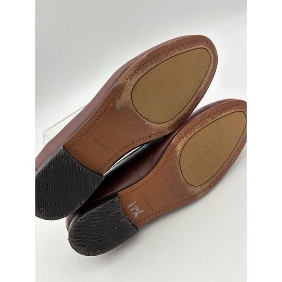 Vionic Evie Loafers Brown Leather Size 8 Arch Support Orthotic Comfort Loafer - Picture 6 of 16